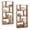 Natural, variant on Gymax 4-Tier Geometric Bookshelf 48'' High Bookcase Modern 8-Cube Storage Organizer Gray