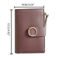 thumbnail image 2 of WIZUTIZ Wallet for Women Womens Card Case Purse Zipper Pockets Medium Solid Bags Waterproof Large-Capacity Bag 1 PC Wine, 2 of 2