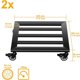 thumbnail image 3 of Soporte de metal para macetas con ruedas – Soporte de hierro resistente para plantas, apto para uso interior y exterior – Ruedas giratorias de 360° con freno para facilitar la colocación de l, 3 of 6