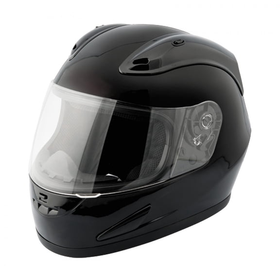 Raider Octane Full Face Helmet DOT Approved - Gloss Black - S
