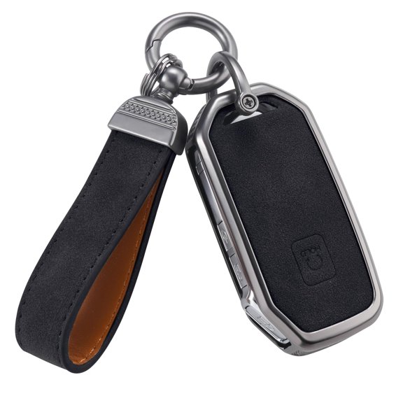 Compatible with Kia Key Fob Cover with Keychain Leather Key Case Protector Fit for Cerato Ceed Forte NIRO Sorento Seltos Sportage Soul Telluride