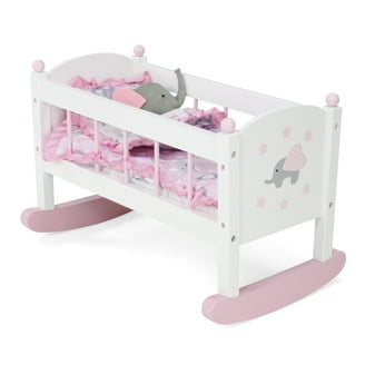 Emily Rose Station Baby Doll Play Nursery Set - Crib, Table