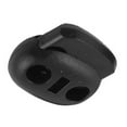 thumbnail image 4 of Uxcell 4 Pcs Dual Hole Cord Lock Black for Clothing Backpack Rope, 4 of 5