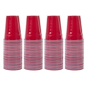 Solo Disposable Plastic Cups, Red, 18oz, 100ct (Choose Your Color)