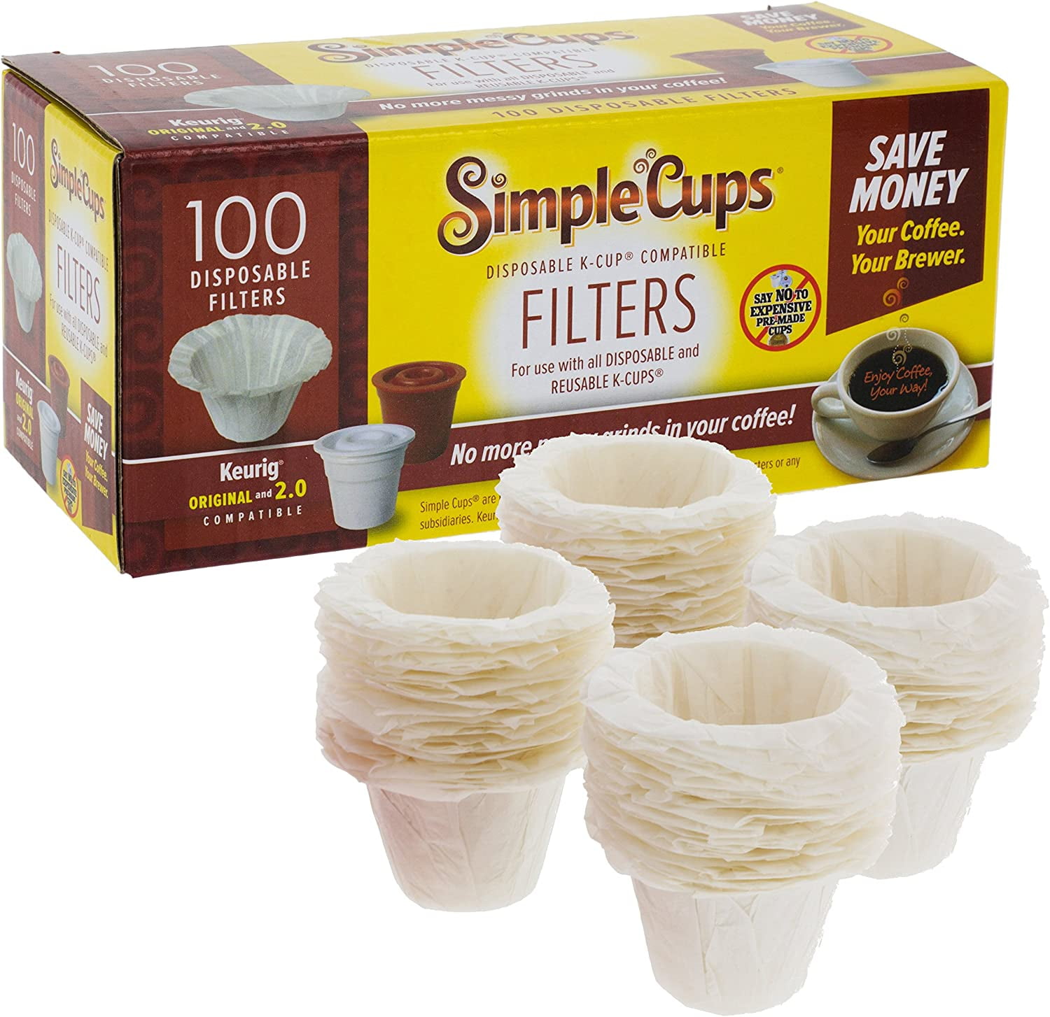 Brew Rite 200-pack 4-Cup Basket Coffee Filters for Multiple Brands -  Walmart.com