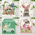 thumbnail image 4 of Vintage Linen Easter Table Runner and Tablecloth with Small Print Bunny Egg Festive Decoration for Spring Home Decor Dining Table Brunch Party Seasonal Decor, 4 of 4