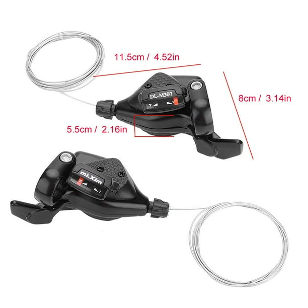 Vbestlife Cambios de Velocidad para Bicicleta, 1 Par Triple 3X7 / 8/9 Velocidad Bicicleta Cambio de Marchas Cambio de Marchas Pastilla Izquierda/Derecha para Sistema de Control de Velocidad Shimano Ecomeon no