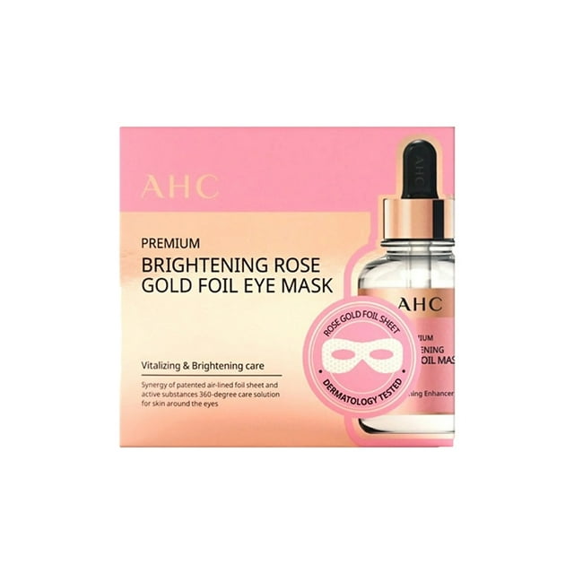 AHC Masque pour les Yeux Premium Éclaircissant Feuille d'Or Rose 7ml*5ea