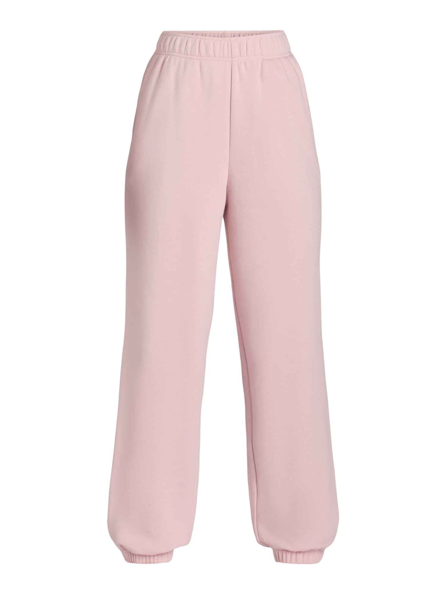 No Boundaries Soft Fleece Jogger Pants, 28” Inseam, Women’s