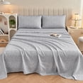 thumbnail image 2 of Floral Queen Sheets Soft Breathable Microfiber Vintage Printed Bed Sheet Set Deep Pocket Fitted Sheet Included Flower Pattern, 2 of 7