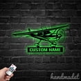thumbnail image 5 of Handmadetneonsign Airplane Metal Wall Art Light, Plane Metal Sign Wall Decor, Pilot House Metal Decor 53961, 5 of 5