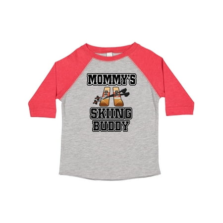 

Inktastic Mommys Skiing Buddy for Kids Gift Toddler Boy or Toddler Girl T-Shirt
