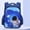 Medium - Blue, variant on Single Cute Cartoon Pattern Printed Schoolbag, Large Capacity Comfortable Backpack