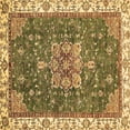 thumbnail image 1 of Ahgly Company Indoor Square Abstract Brown Modern Area Rugs, 4' Square, 1 of 4
