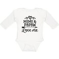 thumbnail image 3 of Inktastic Mimi and Papaw Love Me Boys or Girls Long Sleeve Baby Bodysuit, 3 of 5