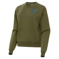 thumbnail image 2 of Women's Antigua Olive St. Louis Blues Victory Pullover Sweatshirt, 2 of 3