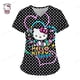 thumbnail image 1 of Camiseta de verano para Hospital, camiseta para mujer, camisetas para mujer, camisetas con bolsillos, uniforme de enfermera, ropa de mujer con cuello en V de Hello Kitty 2023, 1 of 5