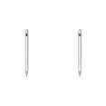 thumbnail image 1 of Tablet Stylus 4096 Sensible A La Presión para Microsoft Pro 9/8/7/6/5 (plateado), 1 of 5