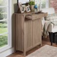 thumbnail image 2 of Furniture of America Tabitha 1-Drawer Shoe Cabinet, Light Oak, 2 of 9