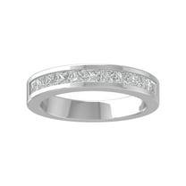 ARAIYA FINE JEWELRY 14K White Gold Lab-Grown Diamond Wedding Ring (1 cttw, D-F Color, VS Clarity) Size 8.5