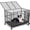 Black, variant on TIME RAY 48 Inch Heavy Duty Dog Crate Cage for Large Dog with Steel Escape Proof, Indoor & Outdoor Double Doors,Lockable Wheels and Removable Tray,Black