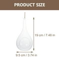 thumbnail image 2 of NUOLUX 2pcs Hanging Hydroponic Vases Hanging Glass Terrarium Flowerpot Plant Bottle, 2 of 3