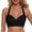 A-Black62, variant on Women's Bikini Tops Knot Front Padded Tie Neck Tie Back Swimwear Tops Underwire Push Up Swim Bathing Crop Top