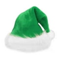 thumbnail image 1 of SGACAI Gorro de Papá Noel Gorro de Papá Noel Gorro navideño Gorro navideño rojo de peluche Gorro navideño para adultos Rápido, 1 of 7