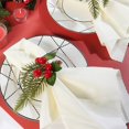 thumbnail image 1 of Juego de Servilleteros Navideños Servilletero Navideño Decoración de Mesa para Cenas Navideñas D, 1 of 5