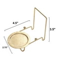 thumbnail image 5 of Creative Hobbies Etched Base Cup & Saucer Stand - Elegant Display Holder for Tea Sets, Plates, and Collectibles | 6 Pack, 5 of 7