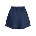 thumbnail image 3 of Flowy Athletic Shorts for Women Relaxed Fit High Waisted Tennis Short Workout Running Stretchy Drawstring Short with Pockets Navy XL, 3 of 5