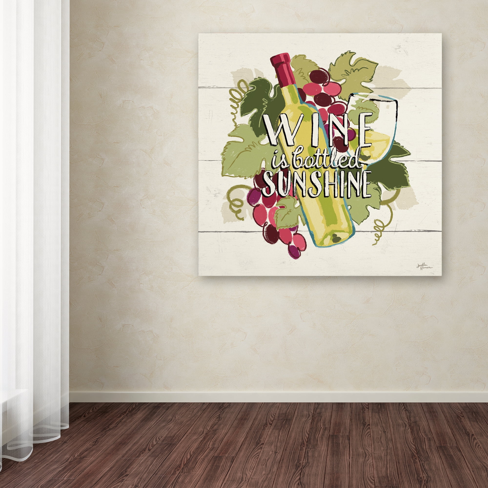 Trademark Fine Art 'Wine and Friends IV' Canvas Art by Janelle Penner