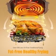 thumbnail image 5 of Versatile 6-in-1 Glass  Fryer and Toaster Oven, 4.7QT Family-Sized Capacity with Digital Display, 5 of 6