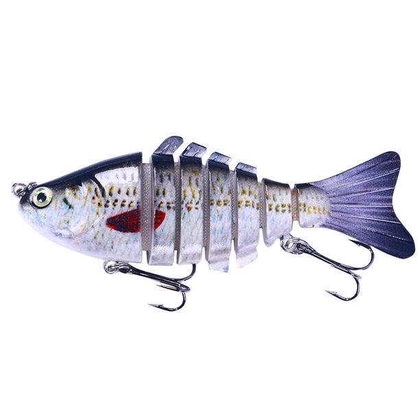 5uds. Segmentos Mutlicolor 10 CM 7 Cebo para Peces con Anzuelo Aparejos de Anzuelos (Estilo 4)