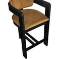thumbnail image 5 of Pemberley Row Velvet Saddle Counter Height Stool Rectangular Fluted 20.5" Assembled, 5 of 9