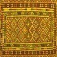 thumbnail image 1 of Ahgly Company Machine Washable Indoor Square Southwestern Yellow Country Area Rugs, 7' Square, 1 of 4