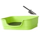 thumbnail image 1 of Caja de arena para mascotas con tapa abierta y pala, tamaño jumbo, para gatos y perros de interior. verde, 1 of 9