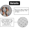 thumbnail image 6 of 4PCS Patchwork Shower Curtain Sets with Rugs, Waterproof Fabric Shower Curtain, Checkered Floral Plant Peony Rose Botanical Leaves Leaf Aesthetic Country Flower Rustic Farmhouse Bathroom Decor, 6 of 7