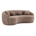 thumbnail image 3 of Carrara Mocha Boucle Sofa & Loveseat, 3 of 9