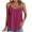 Wine, variant on Meichang Women Cami Tank Tops Plus Size Eyelet Sleeveless Camisoles Casual Spaghetti Strap Scoop Neck Cami Summer Beach Flowy Shirts Orange M
