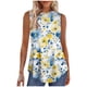 thumbnail image 3 of TaTaai Women Random Print Tank Top Summer Regular Fit Sleeveless Crew Neck Pullover No Fading Machine Washable Breathable Casual Fashion Daily Wear Top Gift, 3 of 6