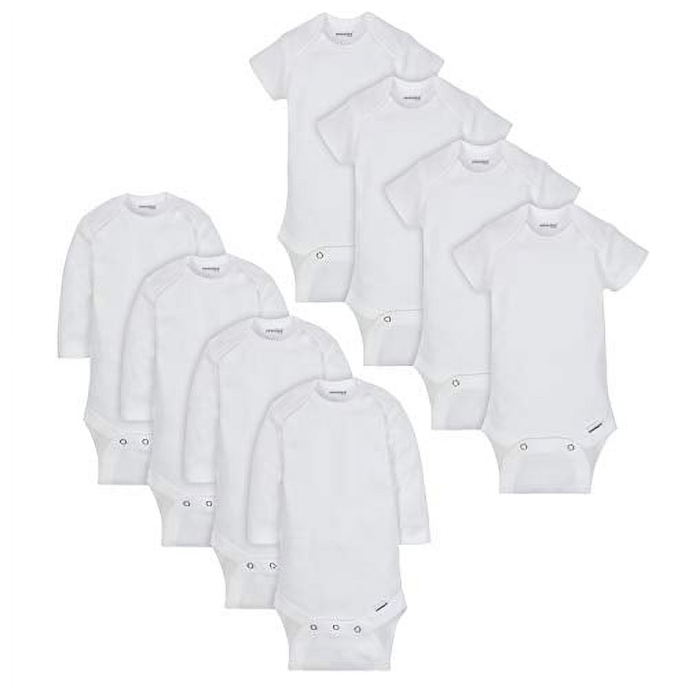 Onesies 8-Pack White Baby Bodysuits photo 2