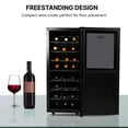 thumbnail image 3 of Koolatron 24 Bottle Dual Zone Wine Cooler Freestanding Wine Fridge, 3 of 12