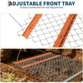 thumbnail image 1 of Royalbelle Drag Harrow, Rust-Resistant Chain Field Leveler with Front Rear Trays, UTV Tractor Attachment, 5FT x 4FT, Orange, 1 of 7