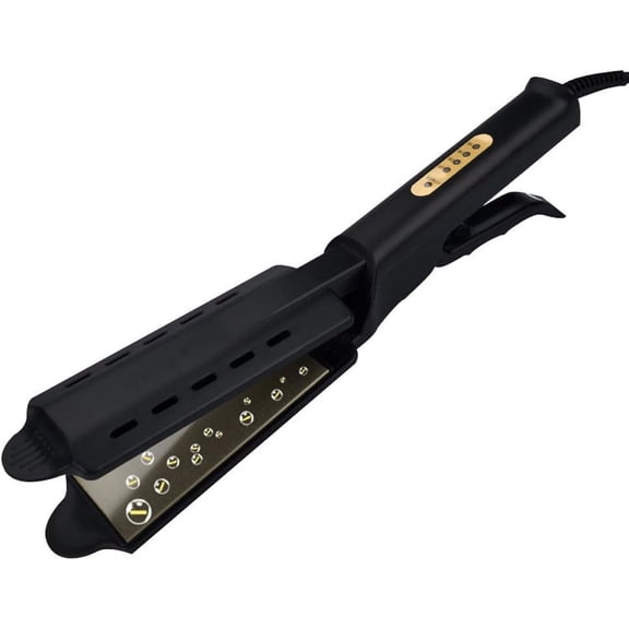 Hair Straightener,VoluVibe Professional Electronic Hair Straightener Irons Portable Ceramic Flat Straightening Styling Tools(Black)