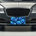 thumbnail image 3 of Blue Neon Rose Floral Pattern Metal Novelty License Plate, 3 of 7
