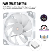 Vetroo V5 White CPU Air Cooler w/ 5 Heat Pipes 120mm PWM Processor Cooler for Intel LGA 1851/1700/1200/115X AMD Ryzen AM5 & AM4 w/Addressable RGB Lighting Sync