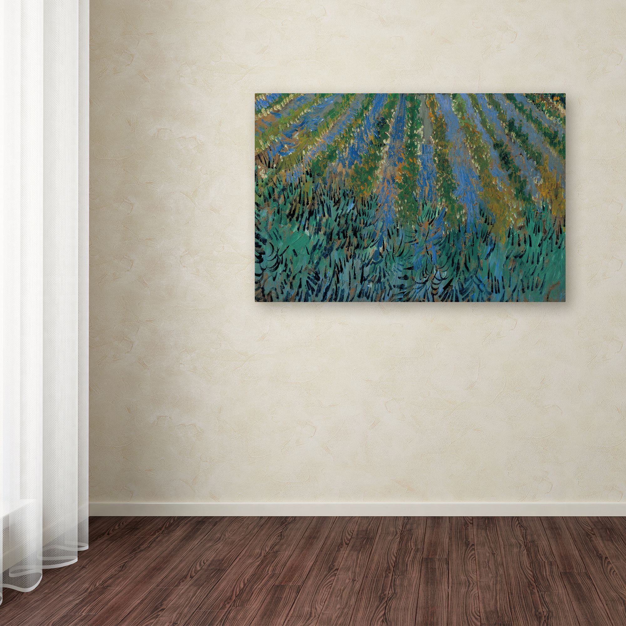Trademark Fine Art 'Lavender at Saintes-Maries' Canvas Art by Vincent van Gogh