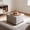 Gray, variant on 3-in-1 Foldable Ottoman Floor Bed with Waterproof Wood Serving Tray & Pull Tab, Linen Upholstered Multi-Purpose Foot Stool with Non-Slip Wood Legs for Living Room, Bedroom & Balcony, Beige