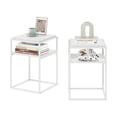 thumbnail image 5 of Furinno Moretti Modern Lifestyle Stackable Shelf, 2-Tier, Solid White/White, Set of 2, 5 of 7